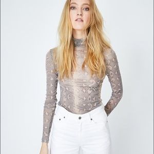 KSUBI Viper Long Sleeve Turtle Neck Top